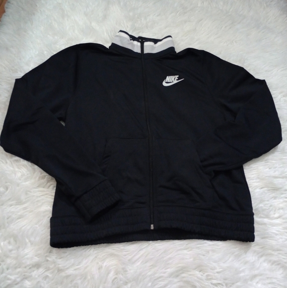 Nike full up zip womens black flece jacket - Picture 1 of 13